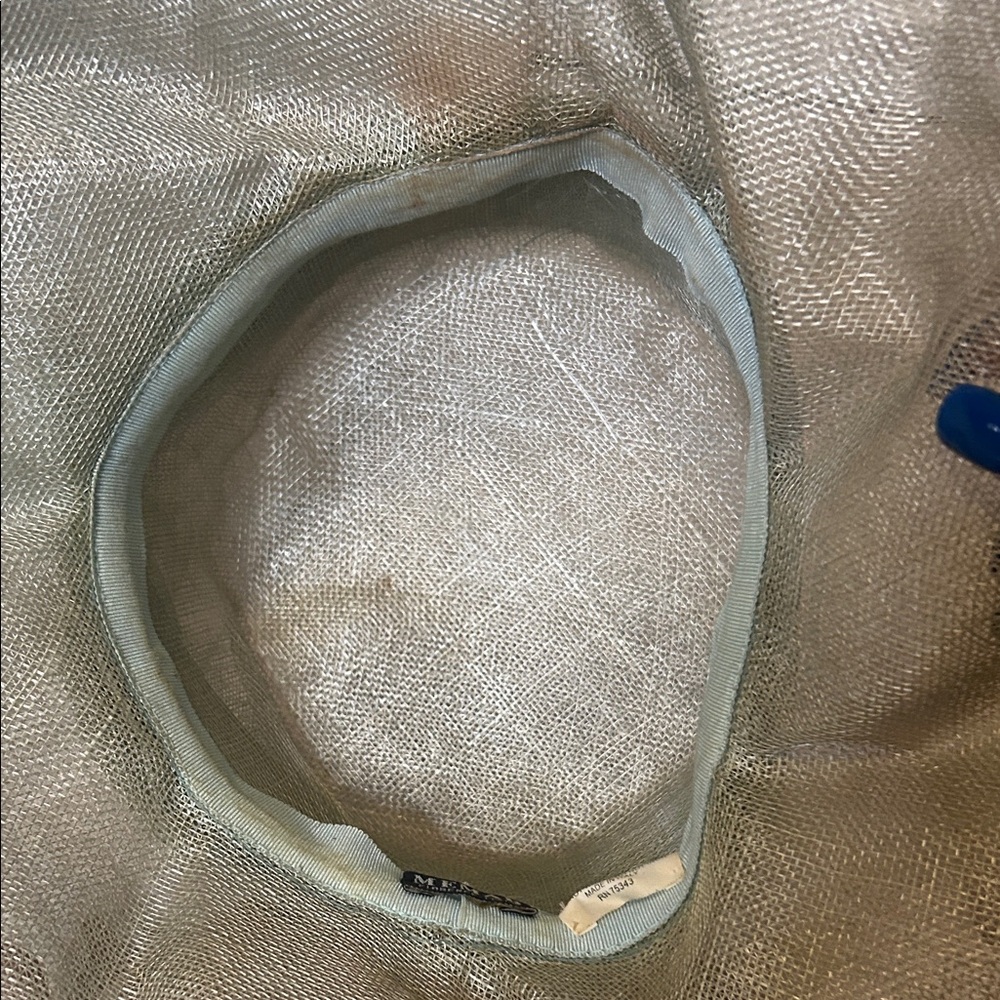 Elegant Church/Tea/Derby Women's Wide Brim Hat - Dusty Light Blue - Picture 4 of 4
